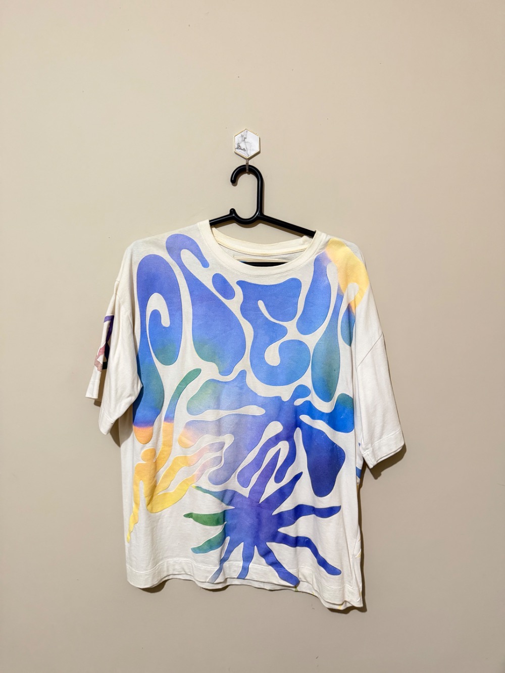 Camiseta Piet Super Puff DM Bone White — XG, Usado