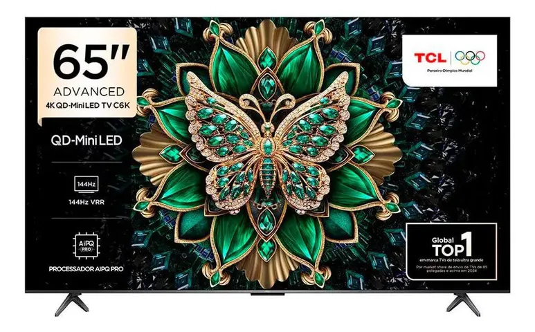 Smart TV 65 4K QD-Mini LED 144Hz Google TCL