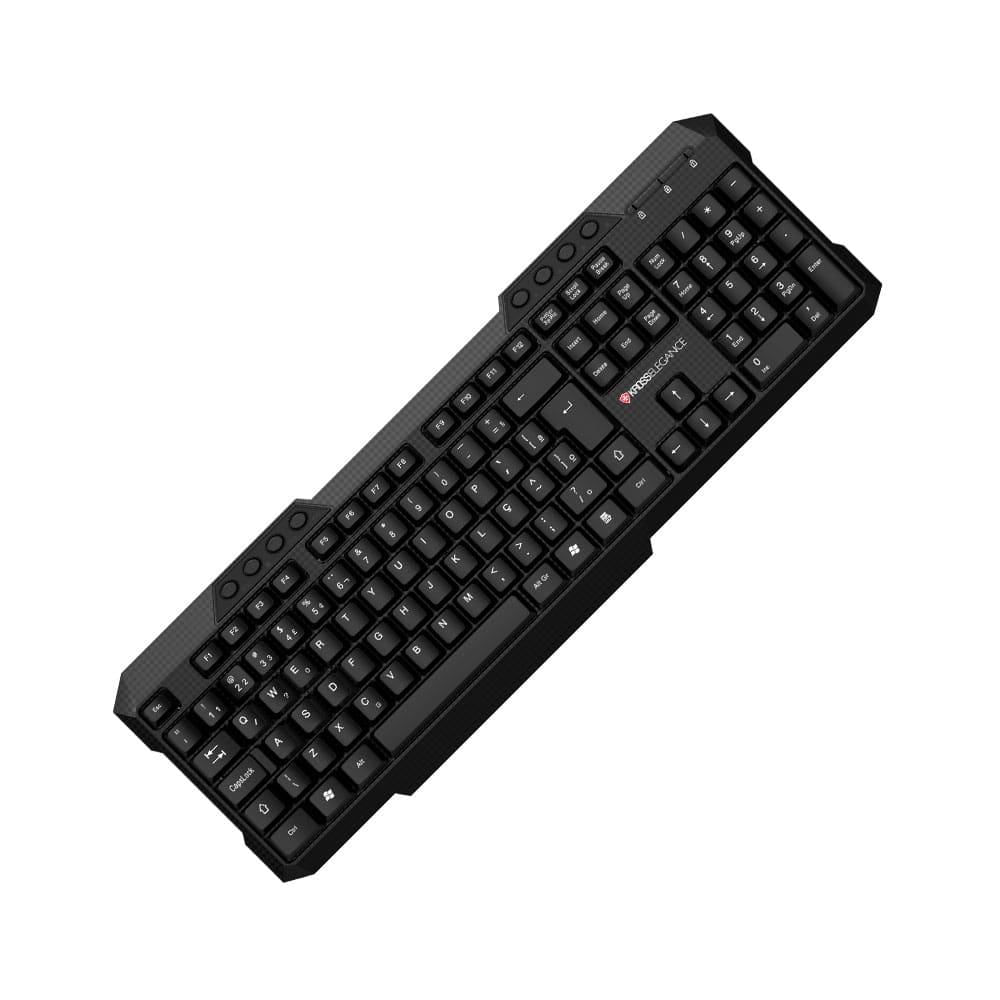 Foto 2 de Teclado com Fio Kross USB Multimídia ABNT2 Preto KE-K106V3
