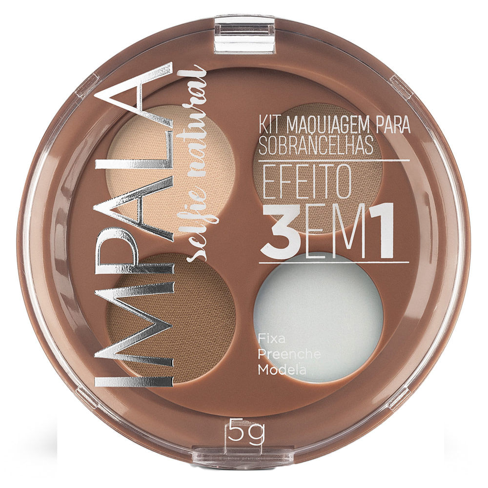 Quarteto de Sombras para Sobrancelha Selfie Natural Impala — Kit