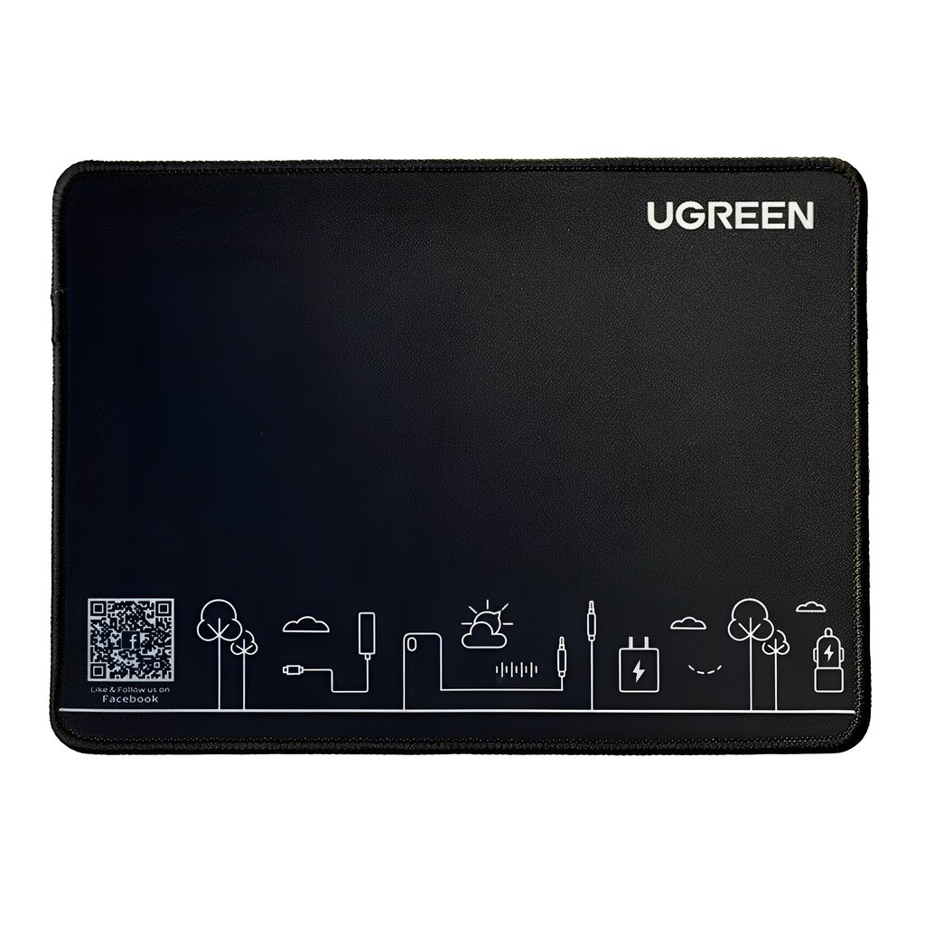 Mouse Pad Ugreen Borracha Antiderrapante Pequeno Preto