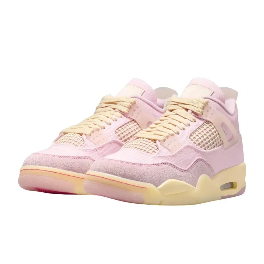 Air Jordan 4 Pearl Pink Iced Carmine Feminino — 38 / 39 / 39.5 / 40 / 40.5 / 41 / 42 / 42.5 / 43 / 43.5 / 44, Novo