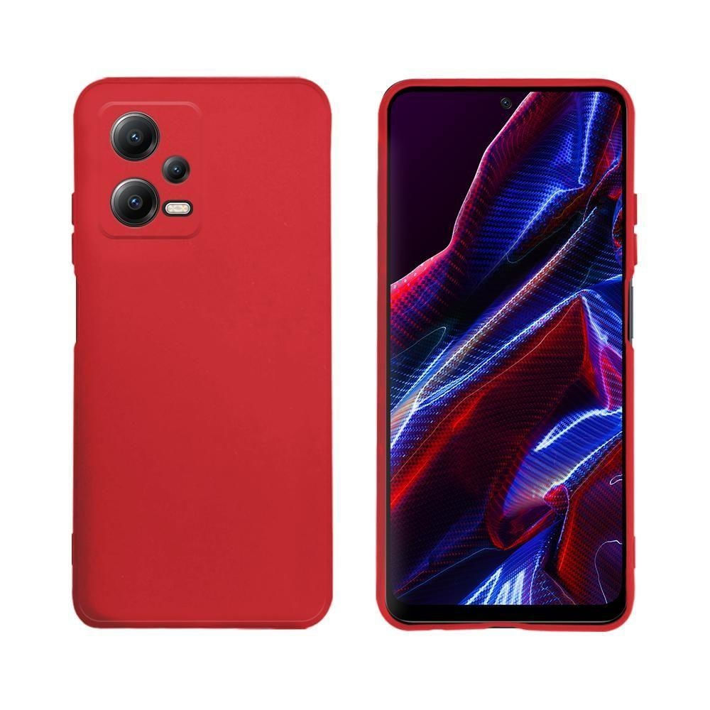 Capa Para Smartphone Poco X5 5g E Redmi Note 12 5g, Vermelho