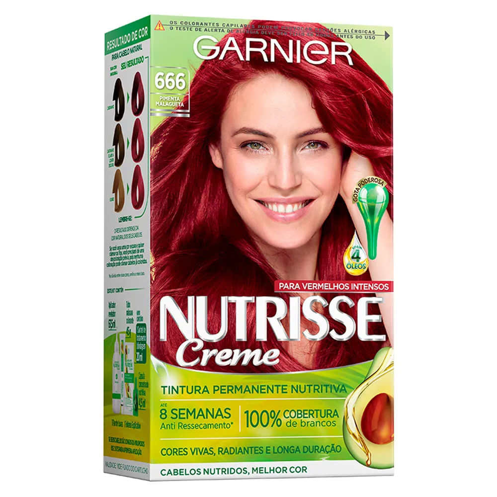 Foto 2 de Kit Garnier Nutrisse - Coloração 666 Pimenta Malagueta — Kit