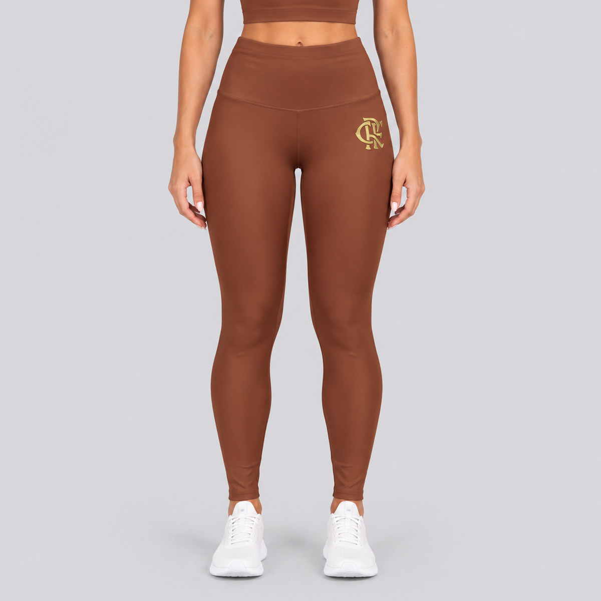 Calça Legging Flamengo Nação Marrom Feminina