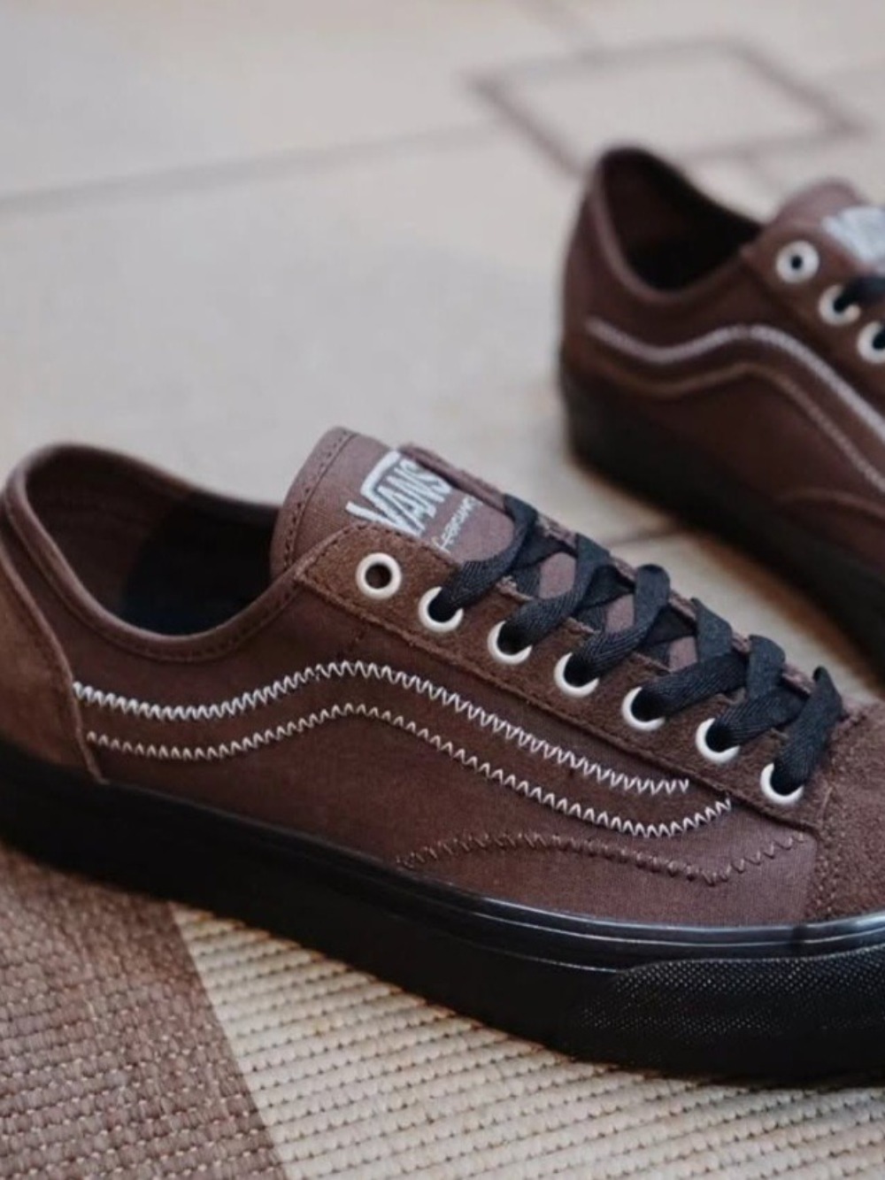 Mikey February x Vans Old Skool Sf Dark Brown Black — 41, Novo