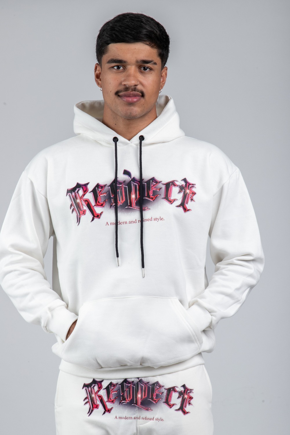Moletom Respect Refined Style Off-White — P / M / G / XG / XXG, Novo