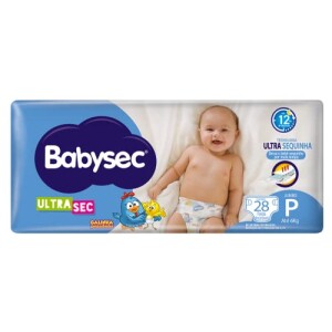 Fralda Babysec Ultrasec Galinha Pintadinha P 28 unidades