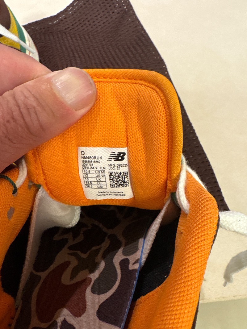 Foto 3 de New Balance Numeric 480 Brown Yellow — 42.5, Novo