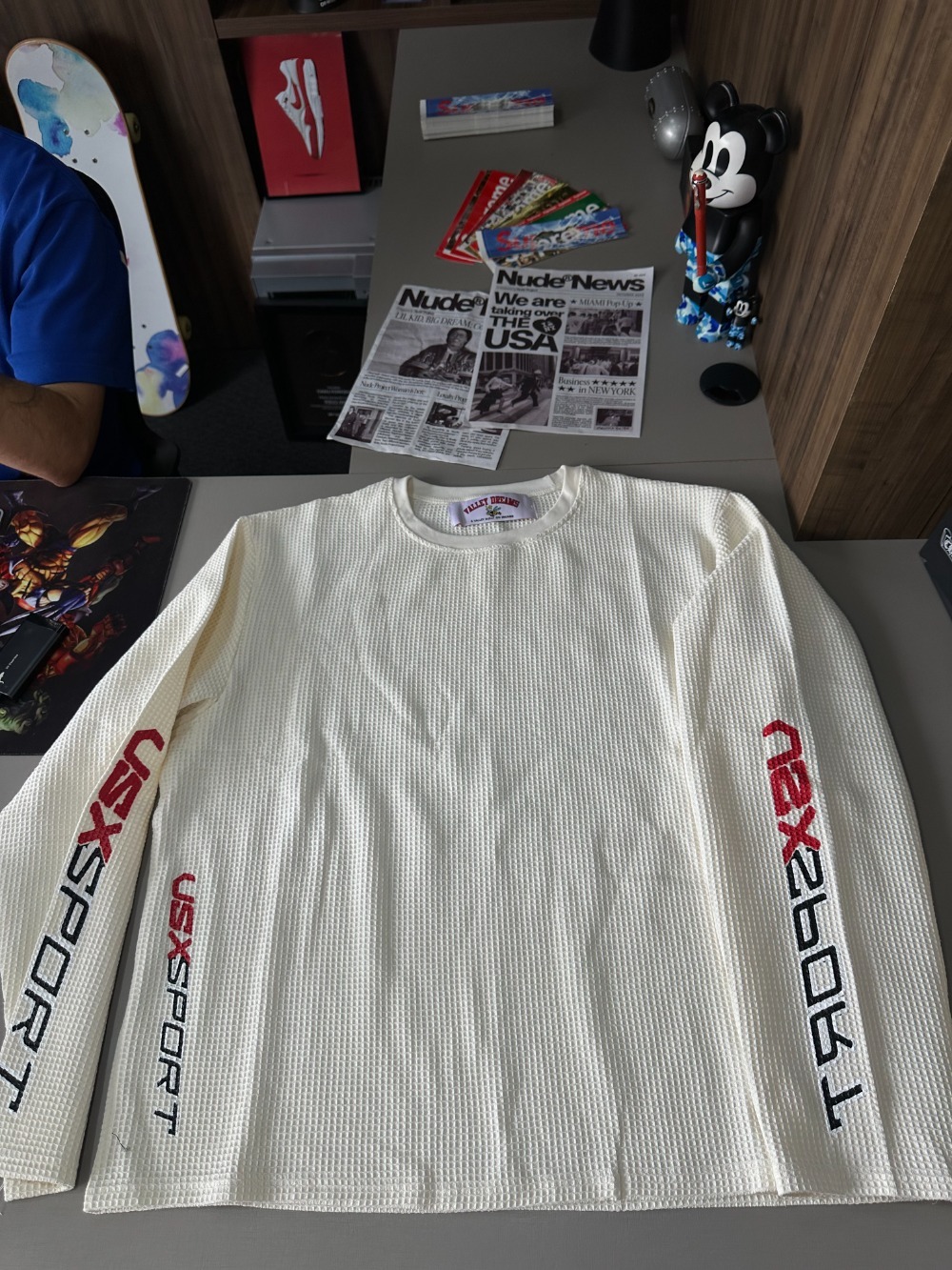 Camiseta Vale Lives Forever Long Sleeve Thermal White — XG, Novo