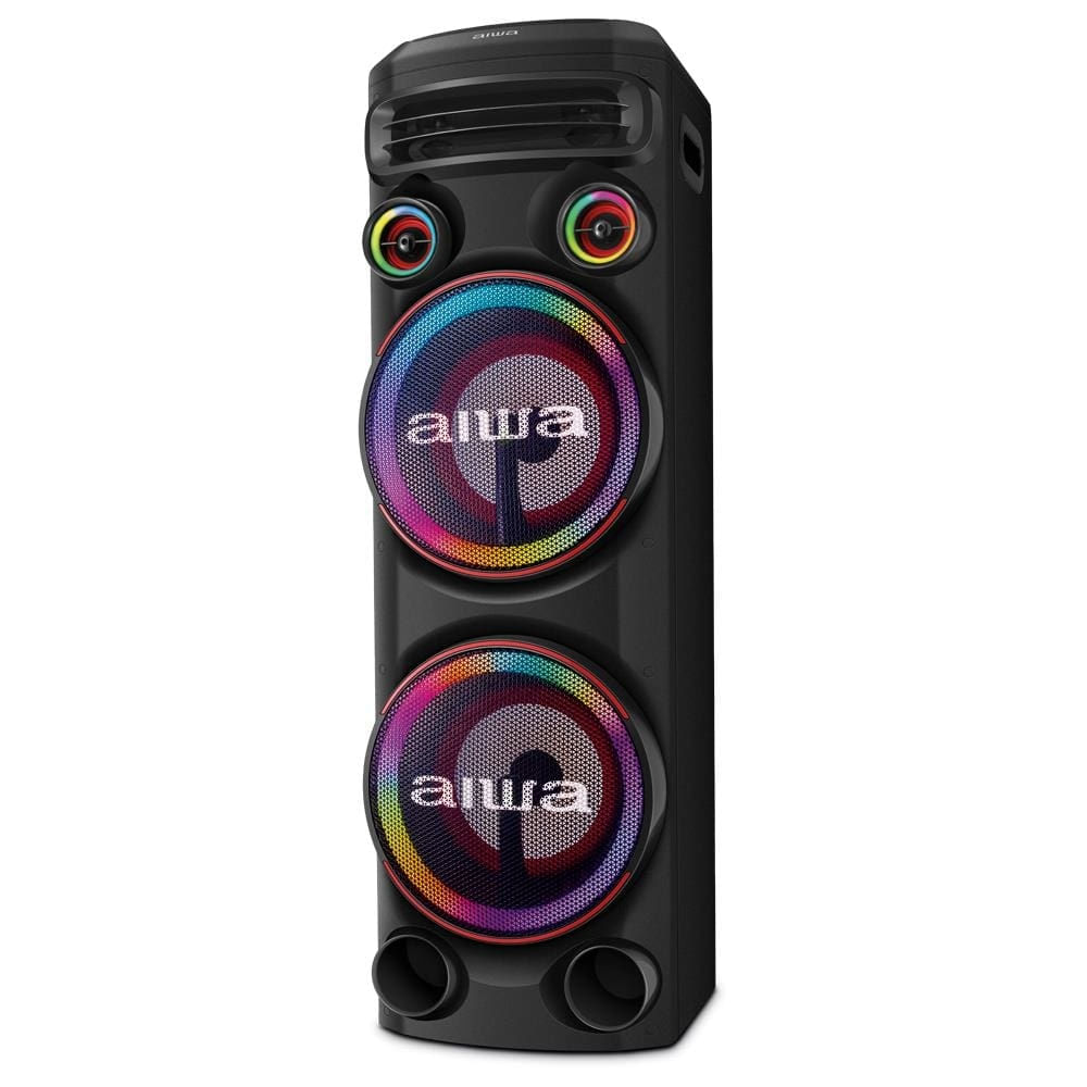 Torre de Som AIWA T2W-02 2300W Woofers 10" Bluetooth RGB Bivolt
