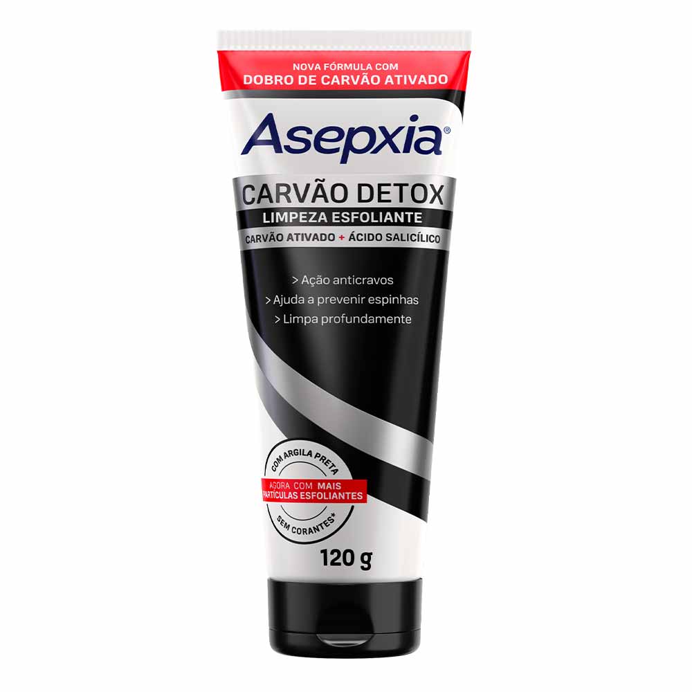 Asepxia Limpeza Esfoliante Carvão Detox — 120g