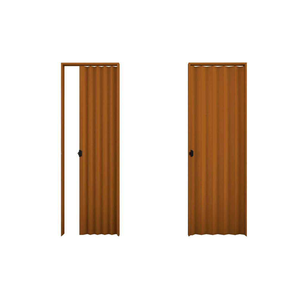 Porta Sanfonada 60x2,10cm Mogno Plasbil
