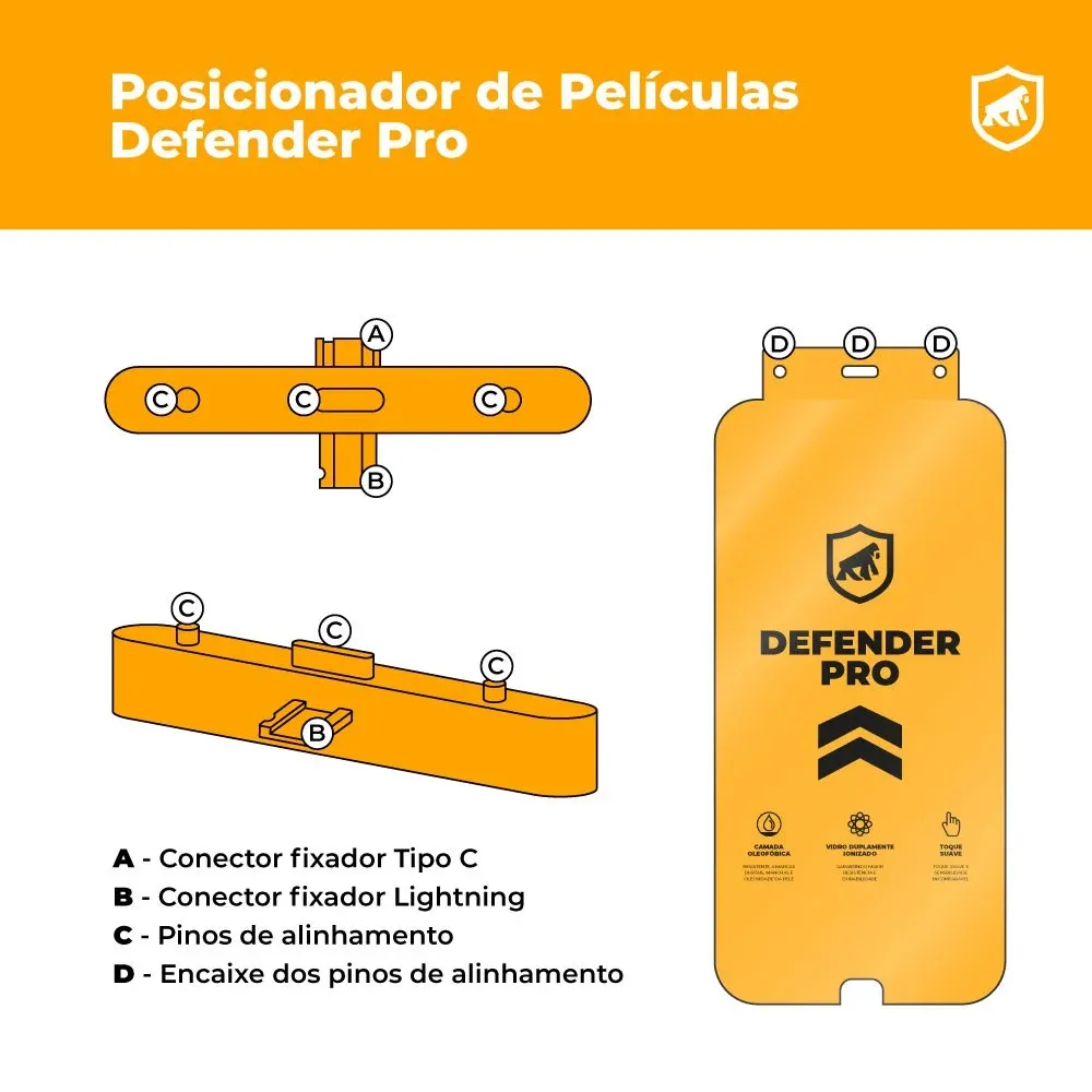 Foto 5 de Película para iPhone 12 - Defender Pro - Preta - Gshield