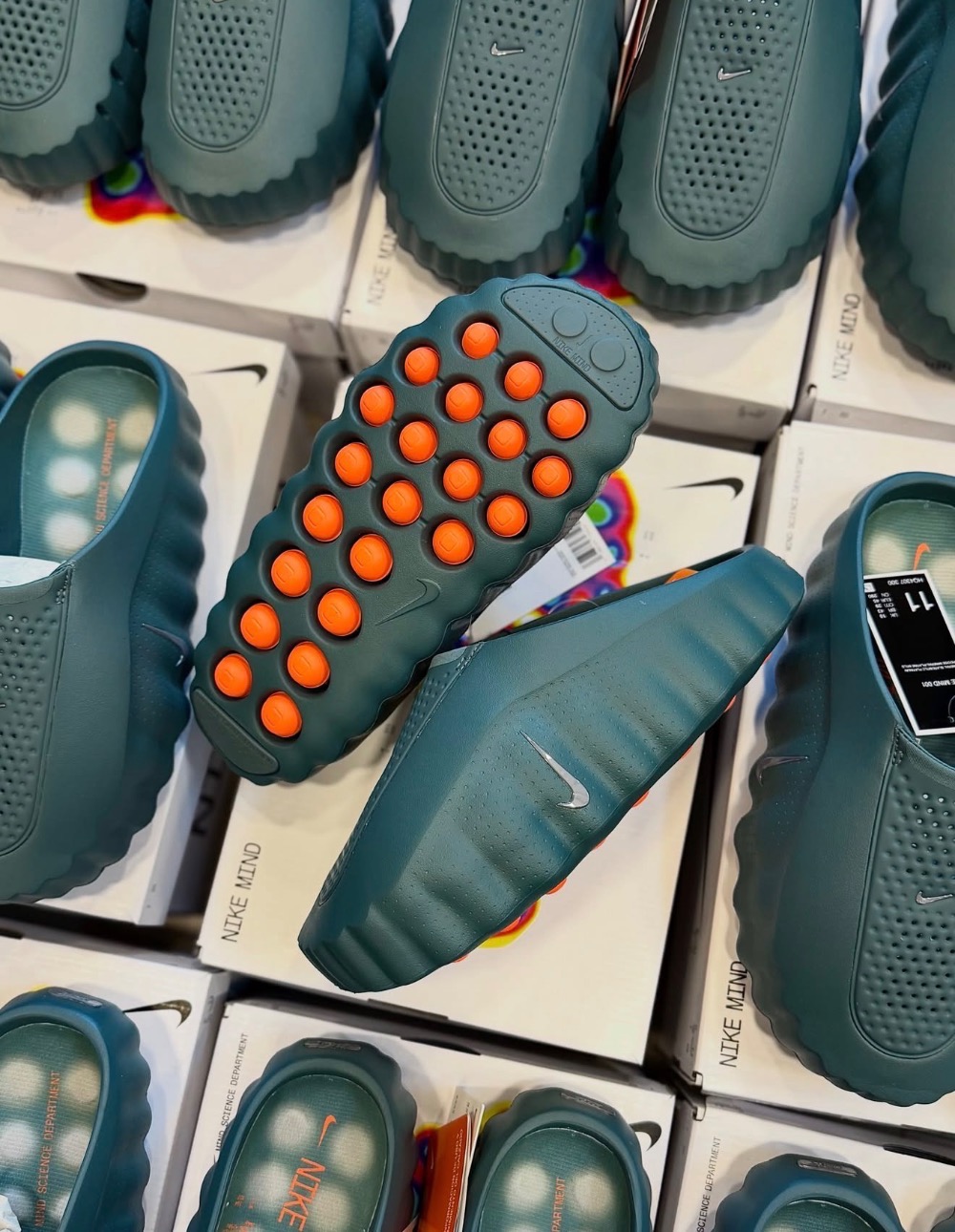 Nike Mind 001 Slide Mineral Slate — 38, Novo