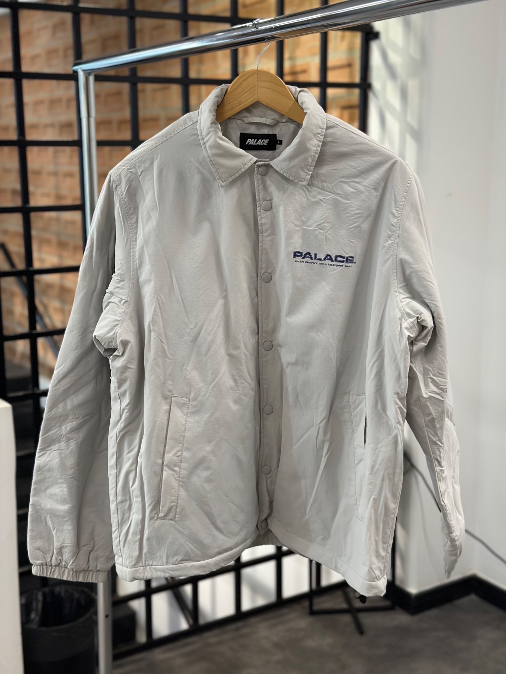 Jaqueta Palace Fleece Lined Coach Concrete Grey — G, Novo