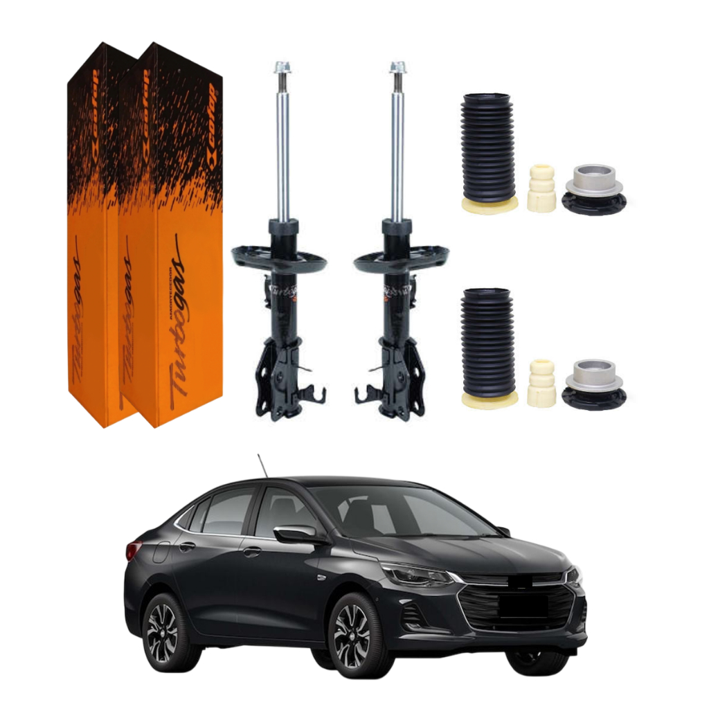 PAR AMORTECEDOR DIANTEIRO NOVO ONIX PLUS 2020 A 2025 COFAP + KIT