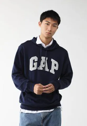 Blusa Moletinho GAP Capuz Azul-Marinho