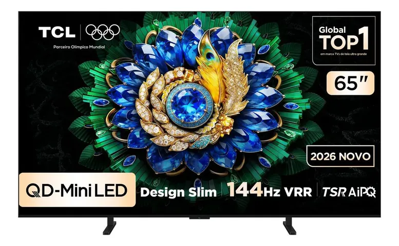 Smart Tv Tcl 65 Polegadas Qd-Mini Led 4k A400m Wifi Bluetooth 65a400m