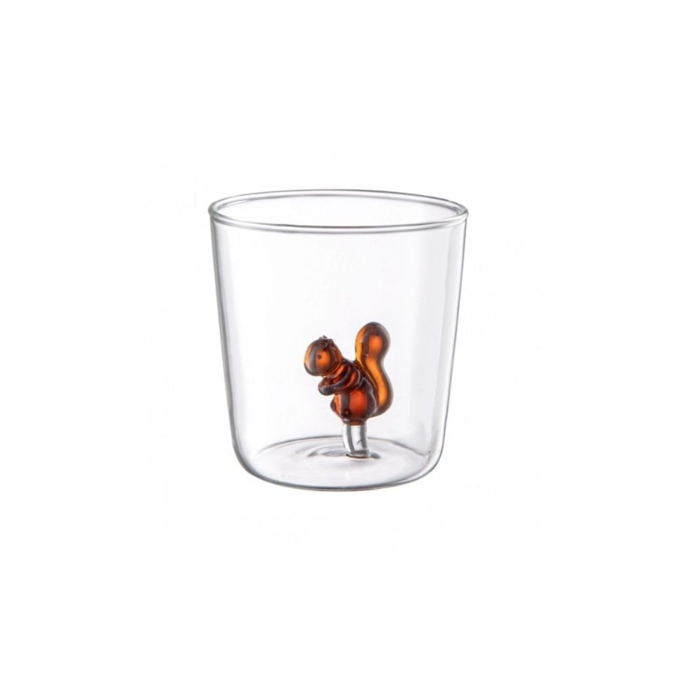 Copo Vidro Borossilicato Esquilo 3D 350ml - Allmix
