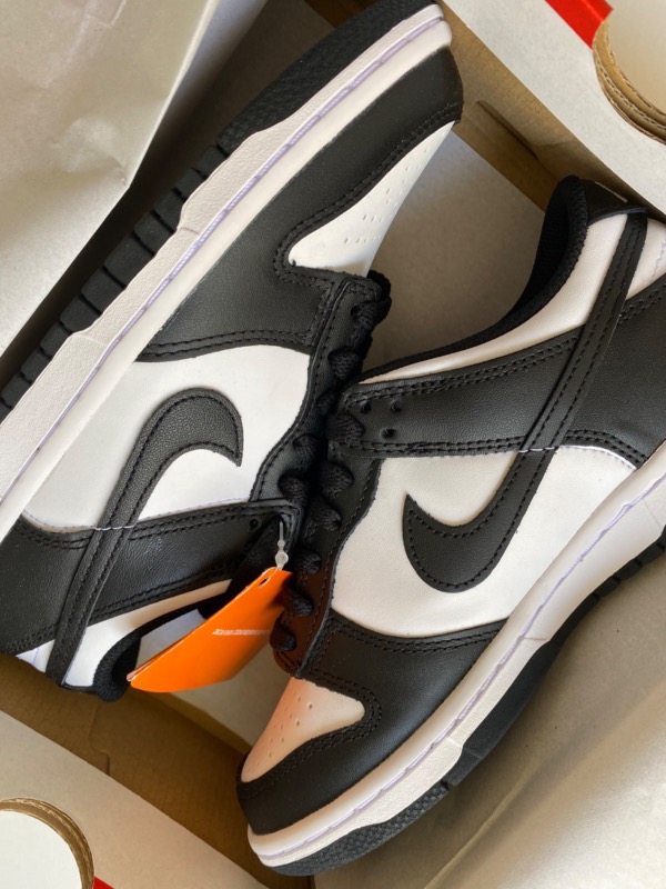 Nike Dunk Low GS Black White Panda — 35, Novo
