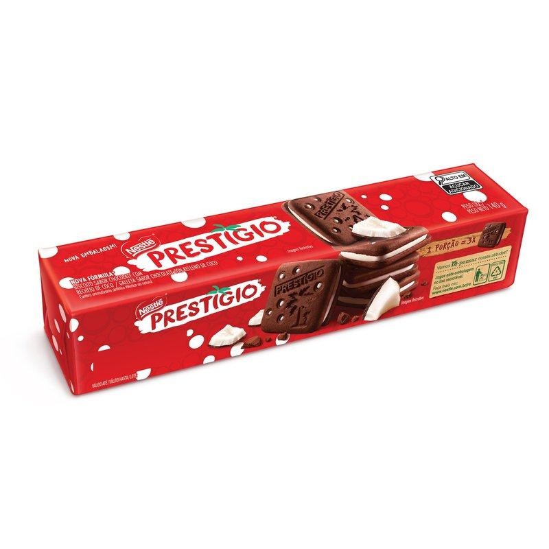 Biscoito Recheado Nestlé Sabor Prestígio 140g