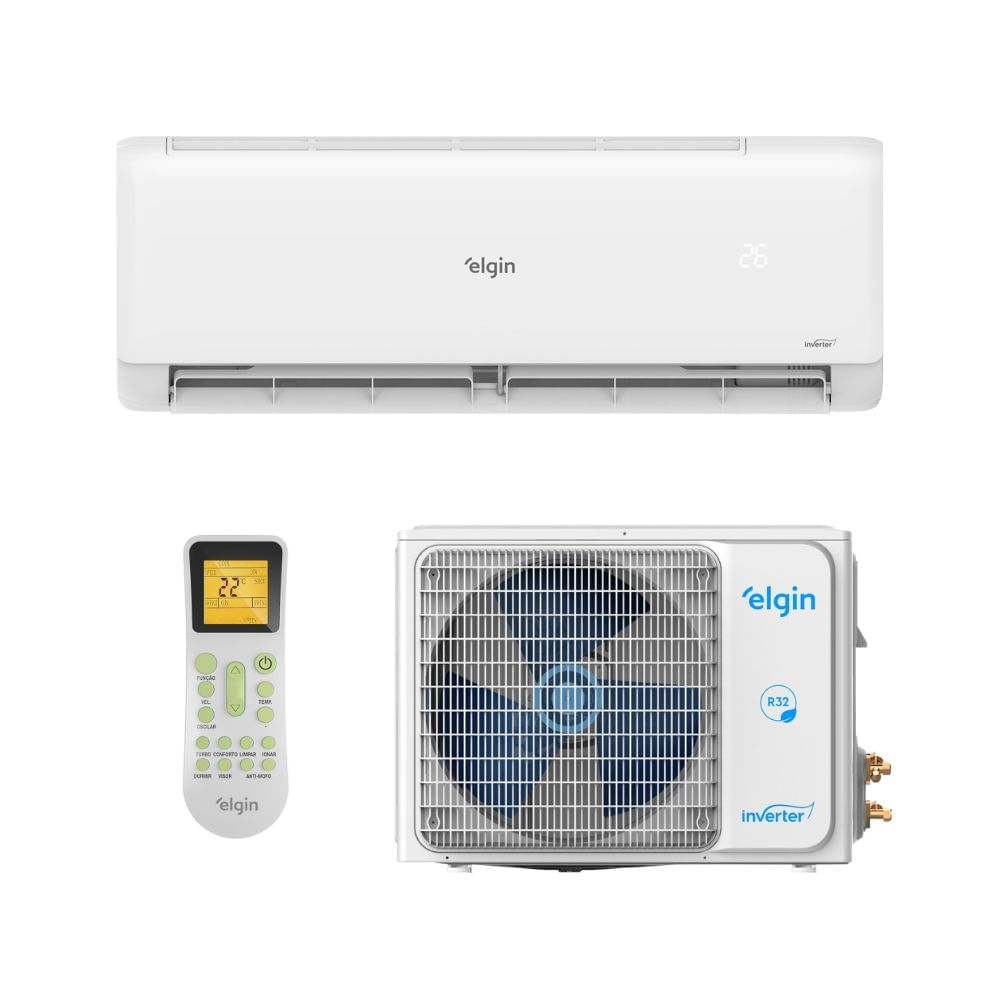 Ar Condicionado Split Hi Wall - Inverter R-32 - Elgin - Eco III - WiFi - 30.000 BTUs - Frio - 220V Monofásico
