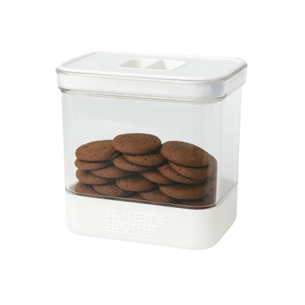 Pote Hermético Porta Mantimentos Tampa Cozinha 1600ml Branco