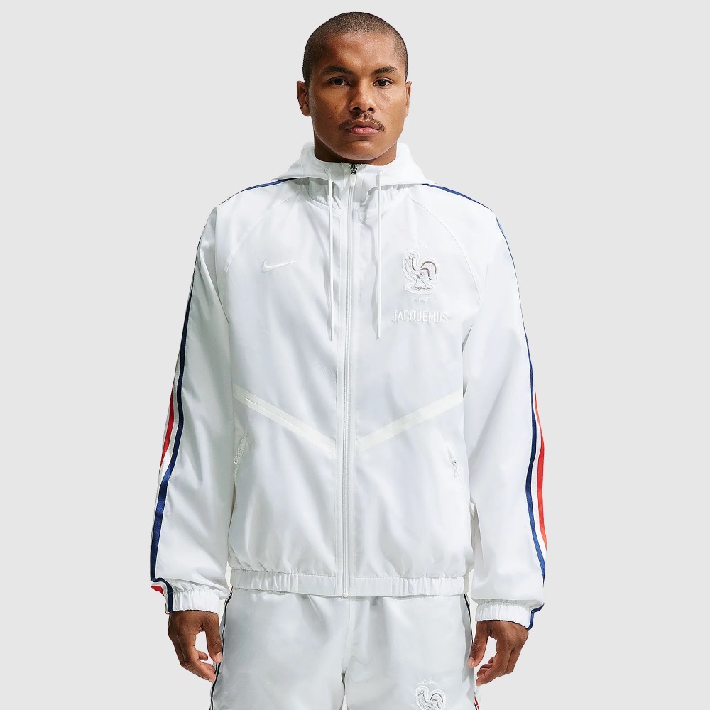 France x Jacquemus x Nike Jaqueta Dri-FIT Anthem White Game Royal — P, Novo
