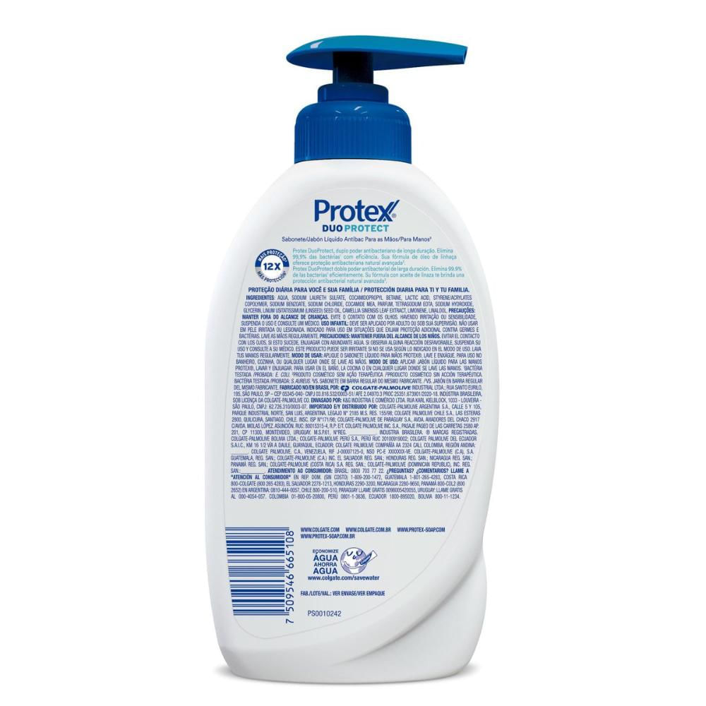 Foto 2 de Sabonete Líquido Protex Duo Protect 400ml