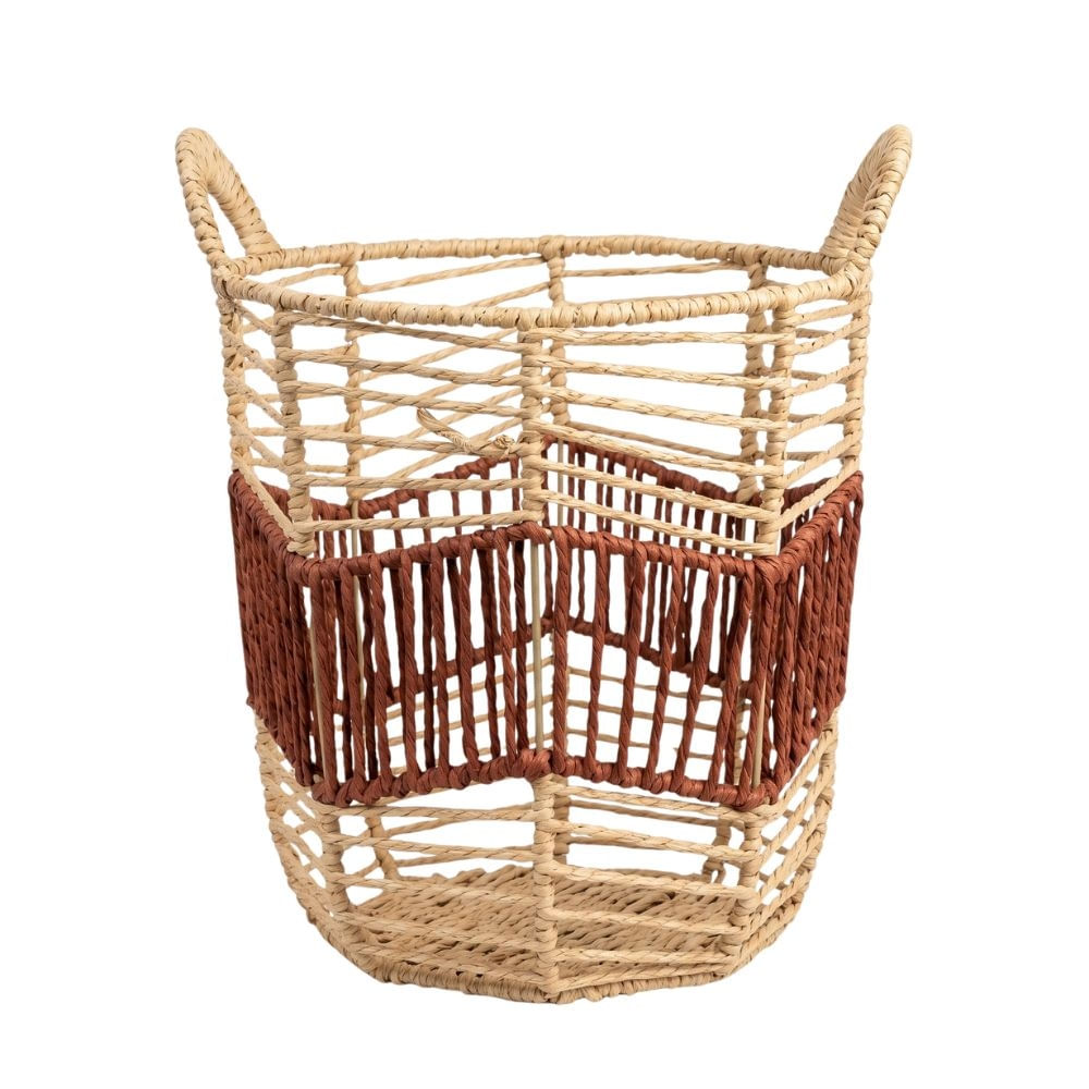 Cesto Decorativo com Alça Marrom P – Tuut
