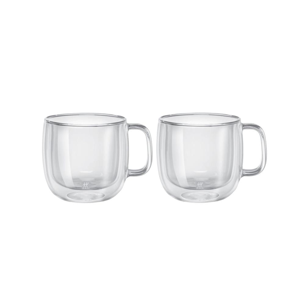 Jogo de caneca Zwilling parede dupla para capuccino 2 peças 450ml