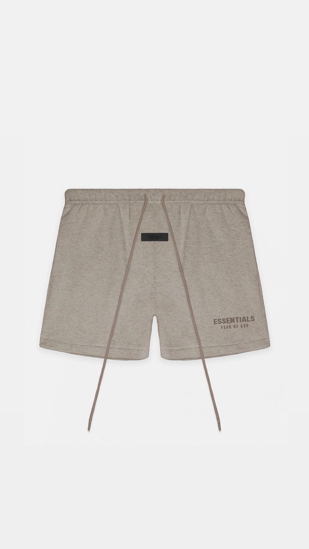 Shorts Fear of God Essentials Core Collection Heather Grey — P, Novo