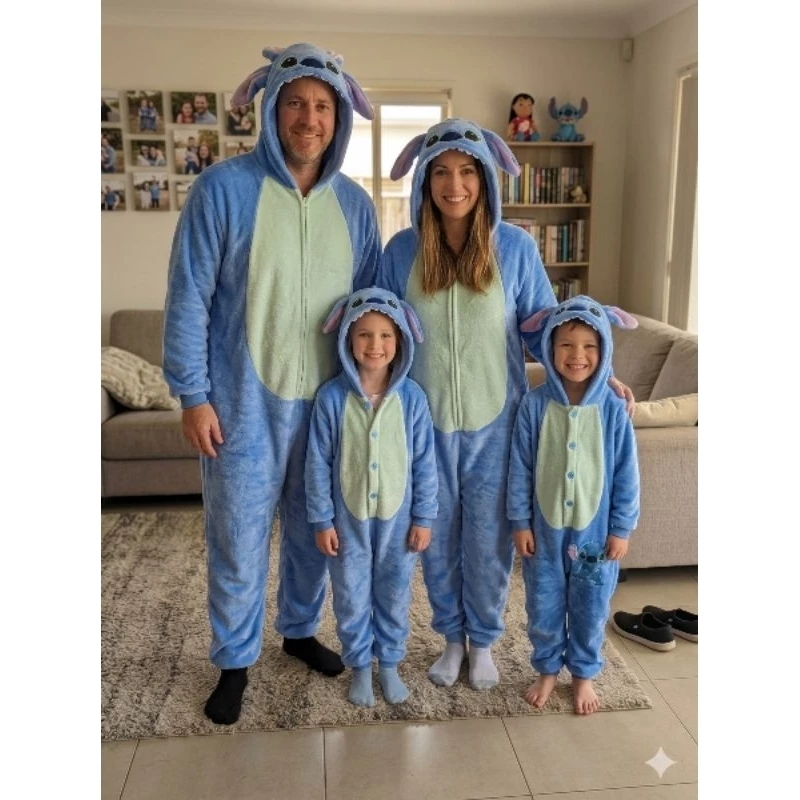Macacão Stich Infantil e adulto
