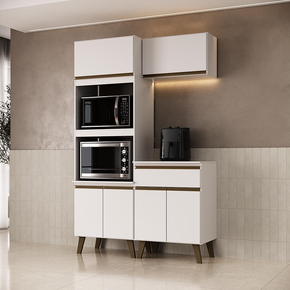 Armário de Cozinha Compacta Atlanta Vértice Carraro Branco