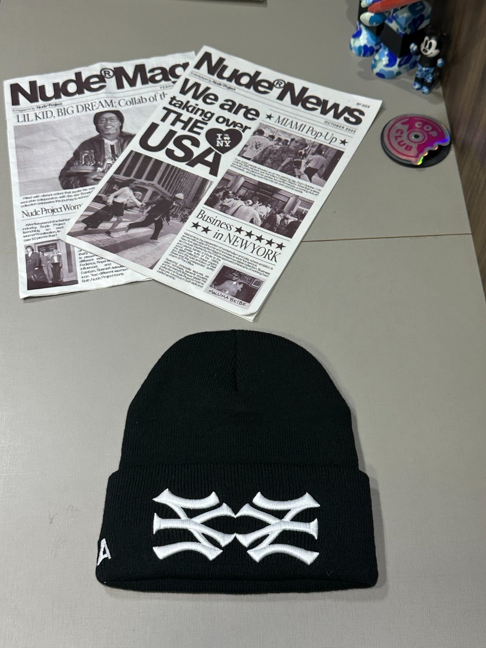 Touca oMA Studios NY NY Beanie Black — Único, Novo
