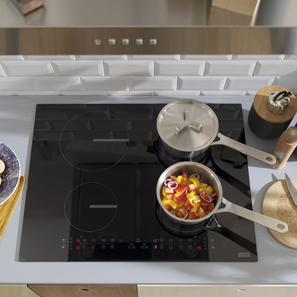 Cooktop de indução c/ 4 Zonas Smart 654 Display Touch 65x51 - 220V