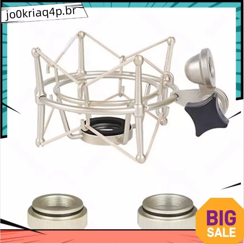 Suporte De Gravação De Montagem Antichoque Para Microfone Ajustável Newman TLM103 Metal Mic Mount Pod