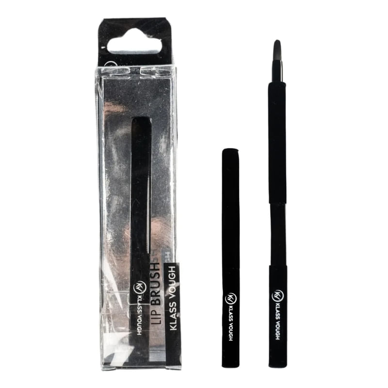 Pincel Labial Boca Retrátil Lip Brush Preto Klass Vough