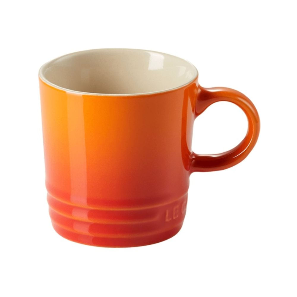 CANECA PARA CHÁ LE CREUSET 350ML ESMALTADA EM CERÂMICA LARANJA