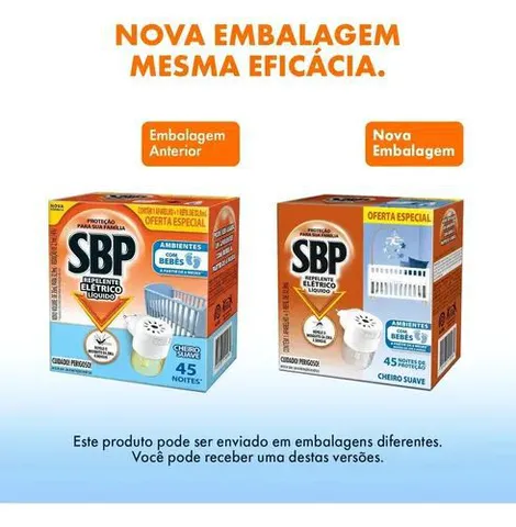Repelente Elétrico Líquido SBP 32,9 mL