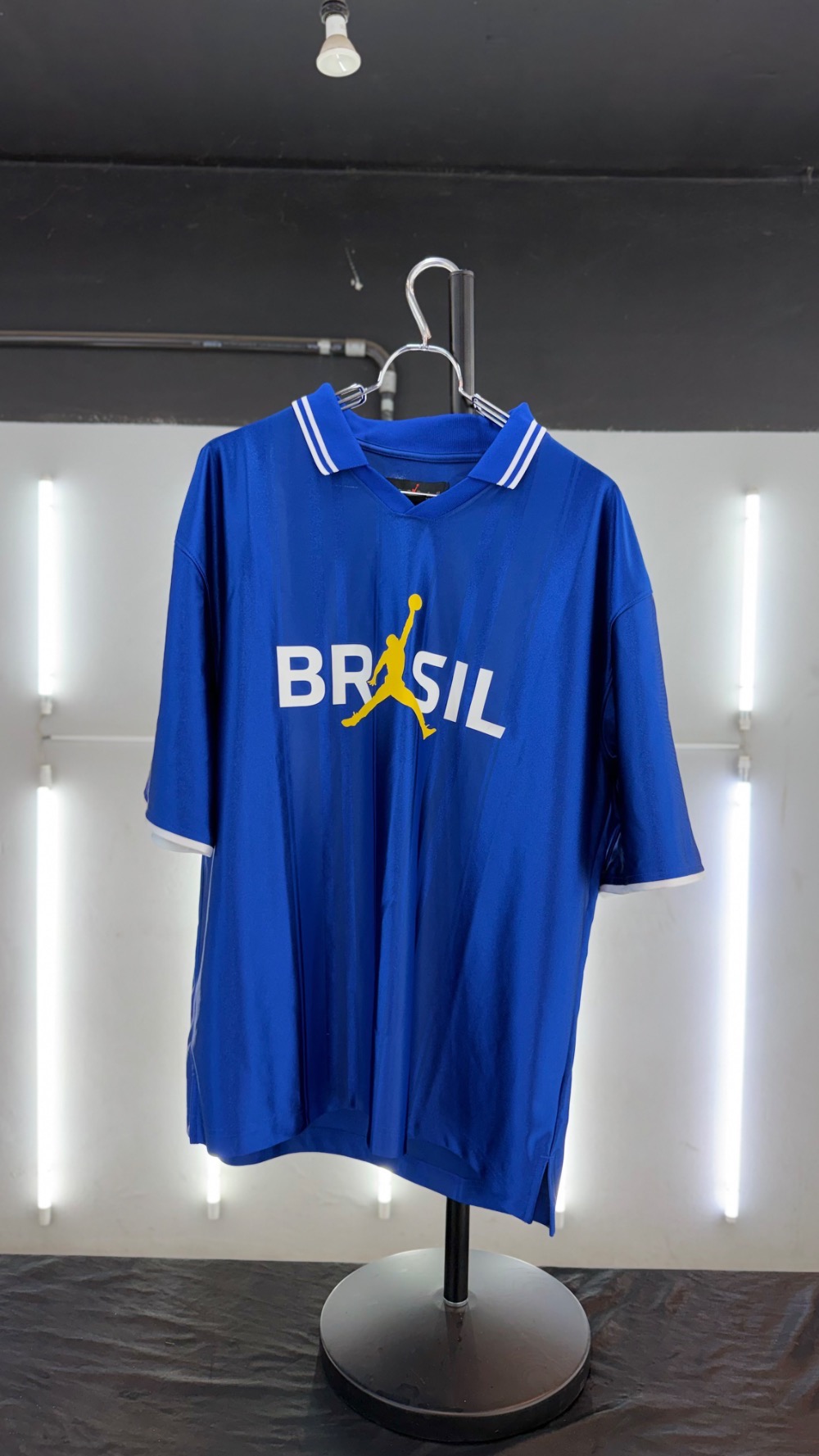 Camiseta Air Jordan Polo Brasil Blue — G, Novo