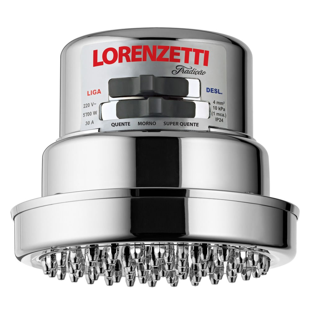 Chuveiro Tradição Cromado 6800w 220v Lorenzetti