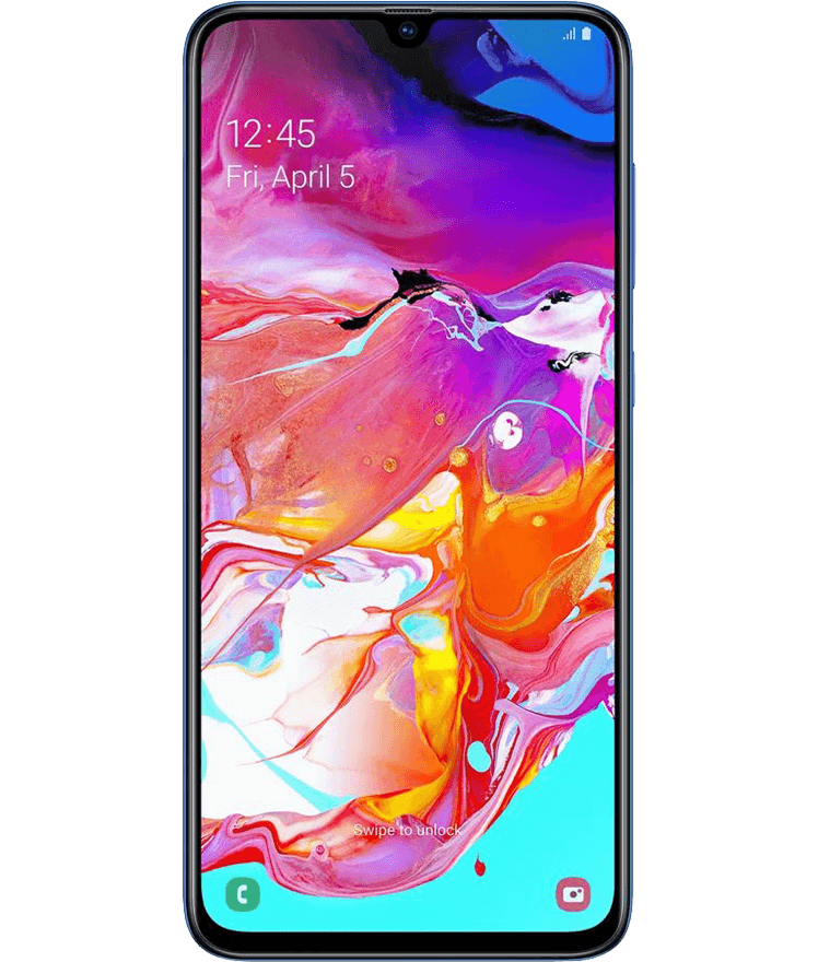 Seminovo: Samsung Galaxy A70 128 GB Azul Muito Bom