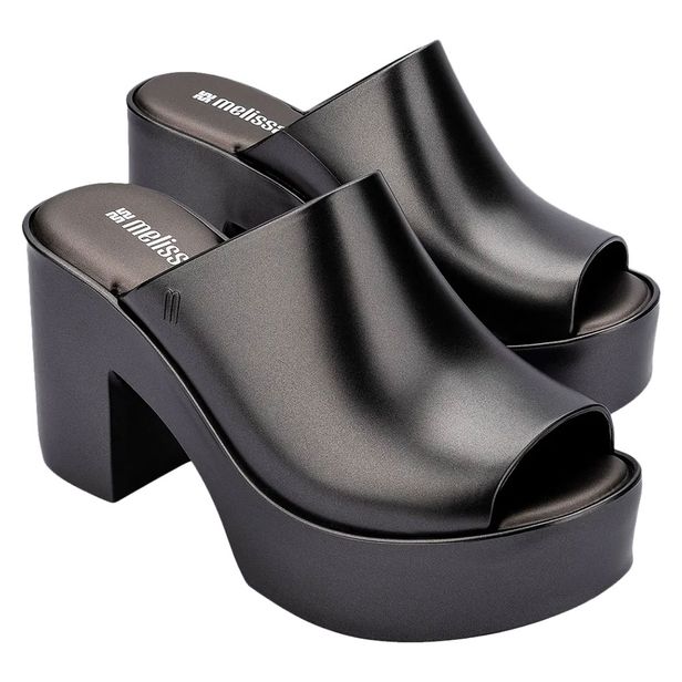 Melissa Mule Hype Metallic 36497 GRAFITE 33/34