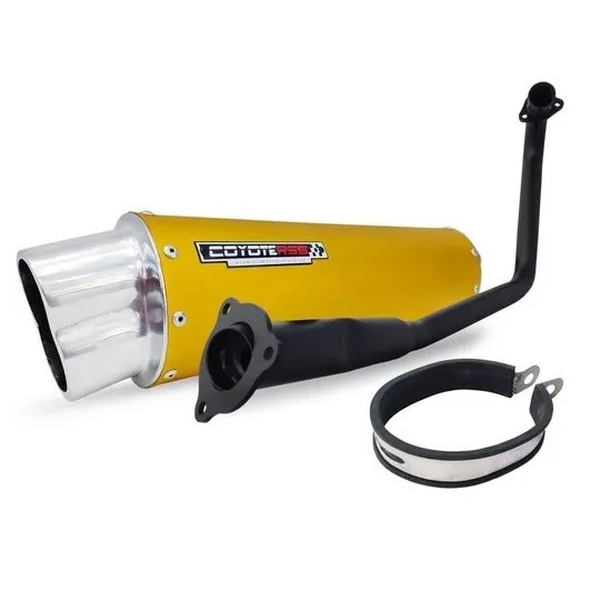 Escape / Ponteira Coyote RS5 Boca 8 Oval em Alumínio - Factor DX 150 Ano 2025 em Diante - Yamaha - Dourado