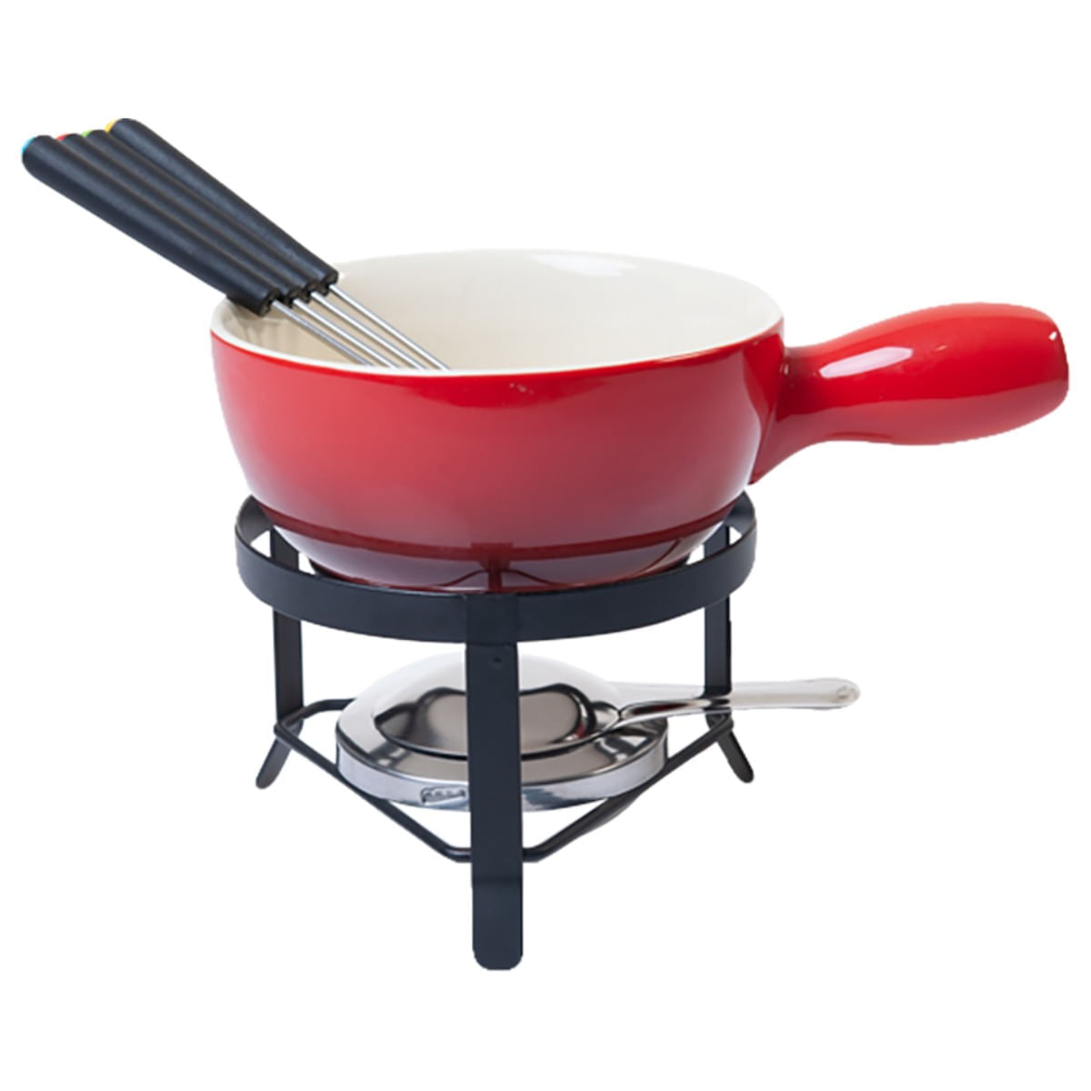 Conjunto para Fondue 8 peças Vermelho