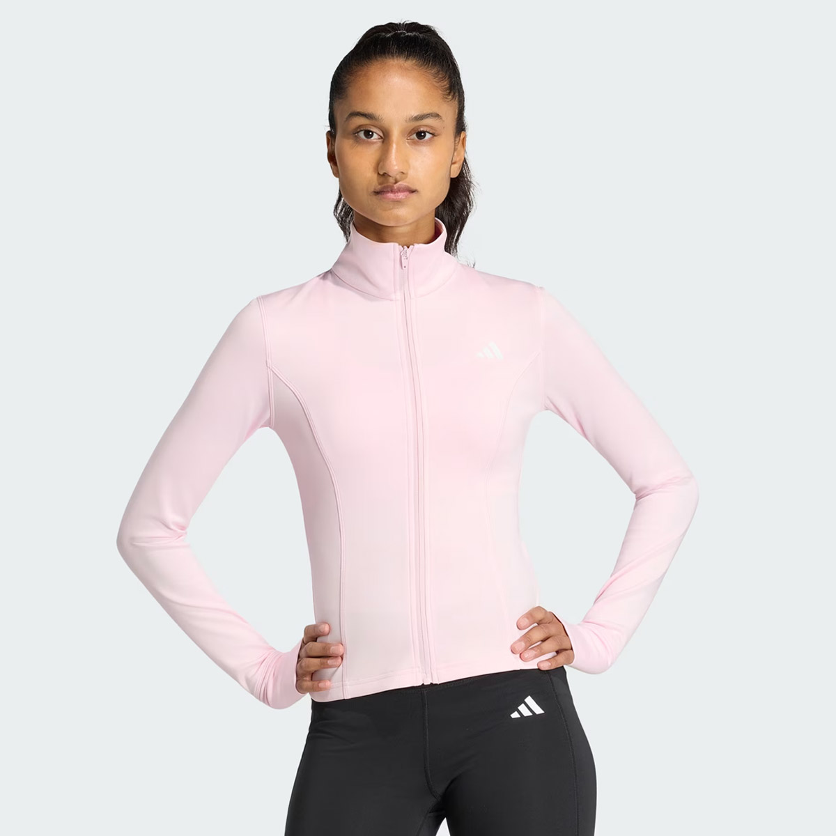 Jaqueta Adidas Optime Essentials Feminina Rosa