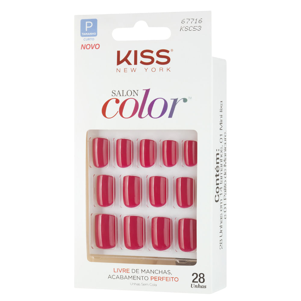 Salon Color First Kiss - Unhas Postiças — 1 Un