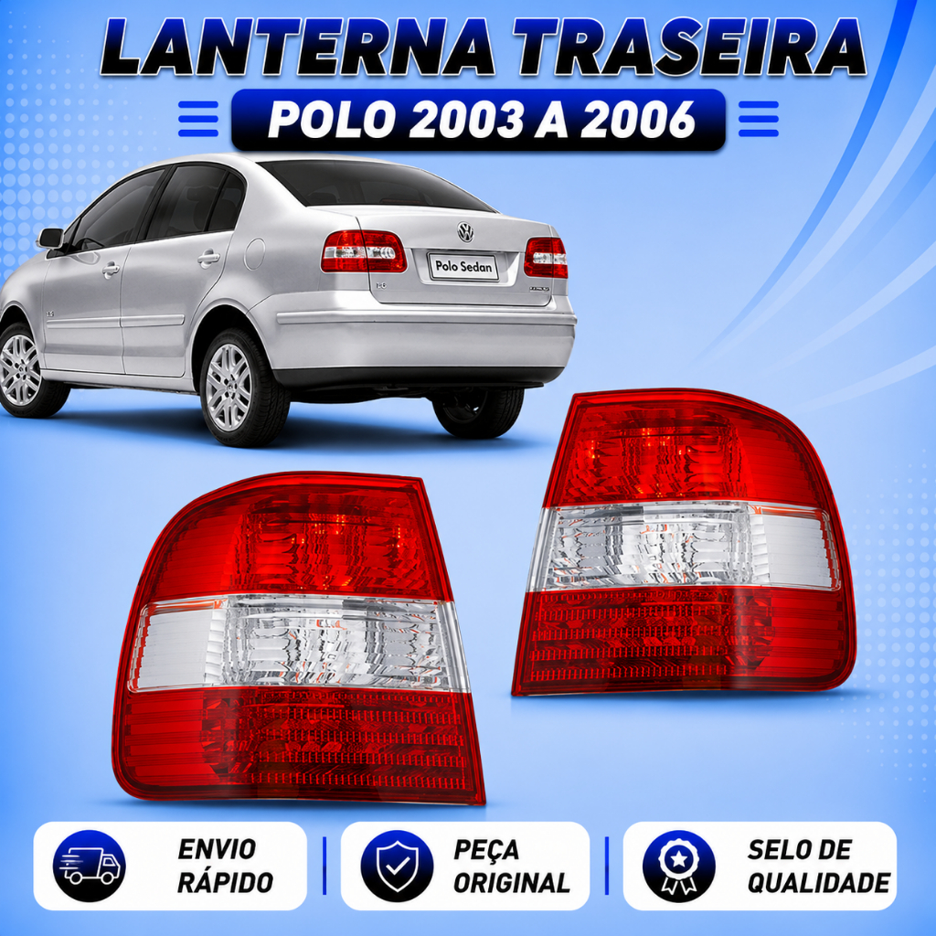 Lanterna Traseira Polo ANO 2003 2004 2005 2006